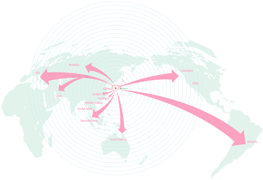 Our pruducts are available in a variety of countries.
